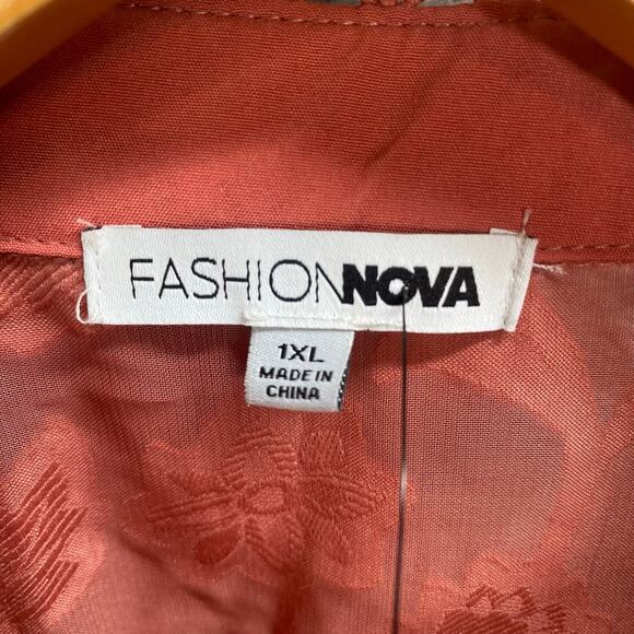 Lace‎ Button Up Shirt Top Women 1XL Puff Sleeve Indie Boho Chic Romantic Renfair - Picture 12 of 14